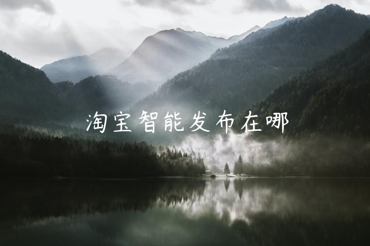 淘寶智能發(fā)布在哪